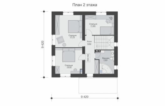 Двухэтажный дом с кухней-гостиной и четыремя спальнями